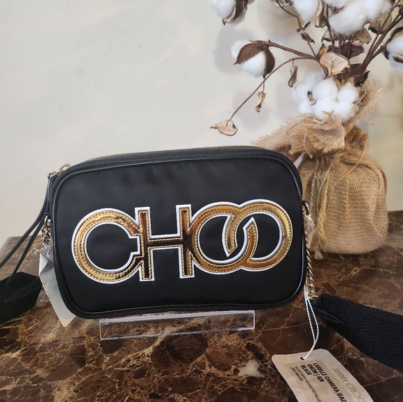 Jimmy Choo Black/Gold Larelle Camera Bag NWT - Picture 15 of 16
